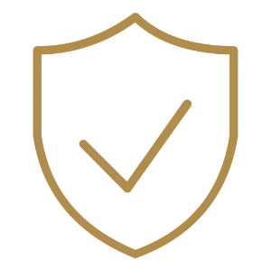 Shield icon representing safety, security and reliability