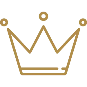 Crown icon representing premium quality and top-rated service