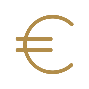 Icon representing transparent, fixed pricing