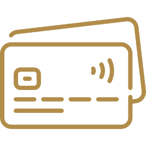 Taxi 9 Credit card icon representing card payment option